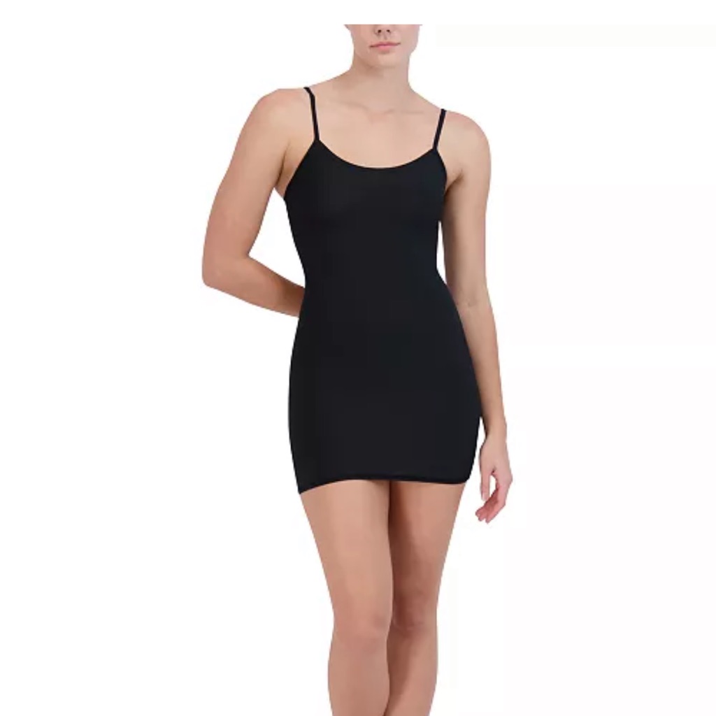 Steve Madden Seamless Black Slip Dress Camisole - Small